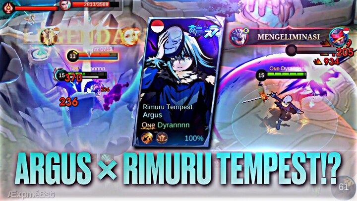 GINI JADINYA JIKA ARGUS KEDAPETAN SKIN RIMURU || MLBB ×  Tensei Shitara Slime Datta Ken