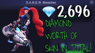 One 899 and three 599 diamond skin giveaway.