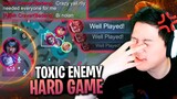 Heavy situation, Enemy being toxic and we are losing | Mobile Legends nolan