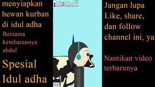 menyiapkan hewan kurban di idul adha #shorts #short #iduladha2023 #lebaran #animasi #lucu #animation