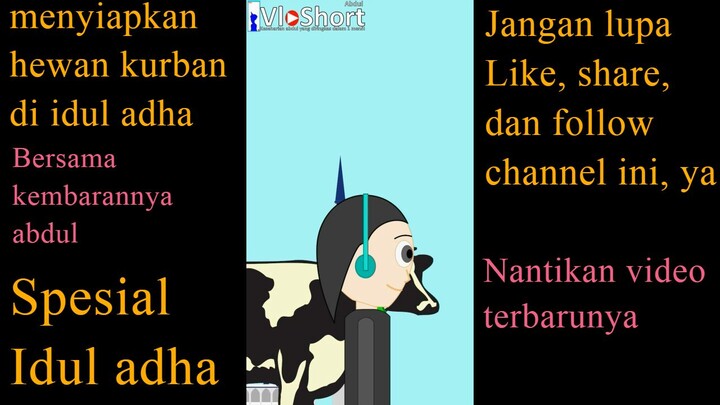 menyiapkan hewan kurban di idul adha #shorts #short #iduladha2023 #lebaran #animasi #lucu #animation