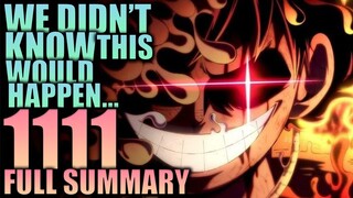 WE DIDN'T KNOW THIS WAS GONNA HAPPEN / One Piece Chapter 1111 Spoilers