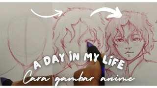 a day in my life cara gambar anime girl ❤️