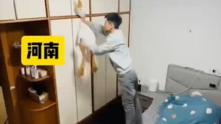 男子怕家里来亲戚 躲进…#搞笑 #这波操作都看傻了 #这波操作都看懵了