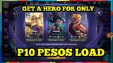 HOW TO GET HERO FOR ONLY P10 PESO LOAD | MLBB | MRDOPE
