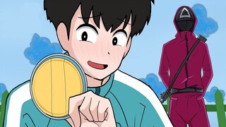 [Animation] Squid Game - Dalgona super gampang