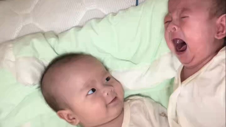The contrast between twin sisters