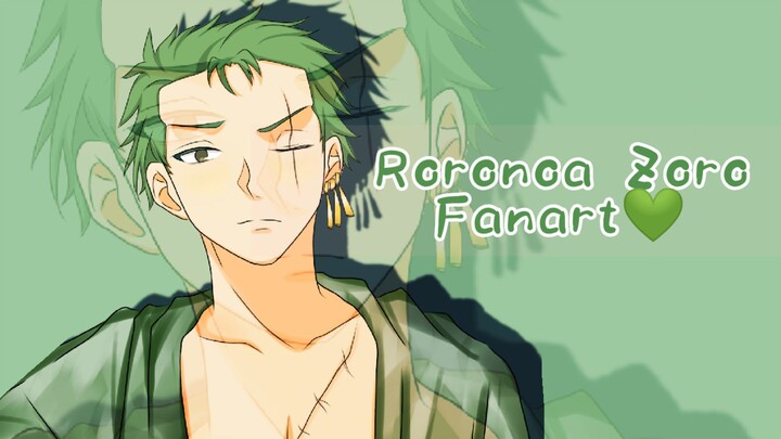 (ONE PIECE) Fanart Situkang Nyasar😘 Roronoa Zoro💚✨