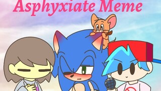 (Four Chefs: UT Sonic Cat and Mouse FNF) Asphyxiate Animation Meme (Are you interested in CP?)