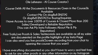 Ole Lehmann - AI Course Creator Course Download