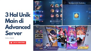 3 Hal Unik di Advanced Server Mobile Legend