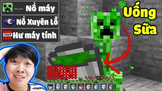 Vinh Uống Sữa Của Creeper Tập 1 : UỐNG SỮA TẤT CẢ ĐỘNG VẬT TRONG MINECRAFT* KÌ LẠ VÃI LUÔN 😱