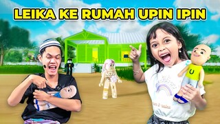 LEIKA DITELPON UPIN DAN IPIN 😱😍 LEIKA KELILING DI KAMPUNG DURIAN RUNTUH [ROBLOX INDONESIA]