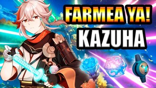 💚🥵Guia de Farmeo para subir a KAZUHA, materiales, jefes, nivel 90, build ,etc Genshin impact 💚🥵