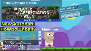 Growtopia New autoban How to Unban? + PAW DAY 1