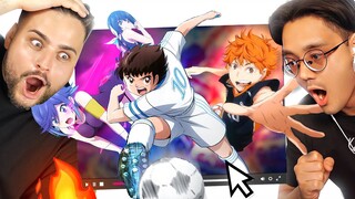 Wir REAGIEREN auf die EPISCHSTEN MOMENTE in SPORT ANIME ft.​⁠ @Raafey