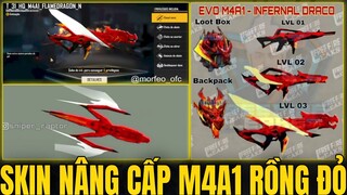 Free Fire - Skin M4A1 Nâng Cấp - M4A1 Rồng Đỏ Skin Nâng Cấp Mới Cực Đỉnh | Hé Lộ M4A1 Nâng Cấp OB31