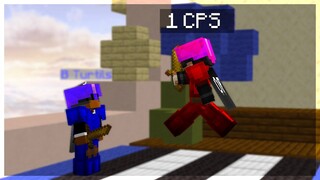 Bedwars with 1 CPS CHALLENGE! | Hypixel Bedwars