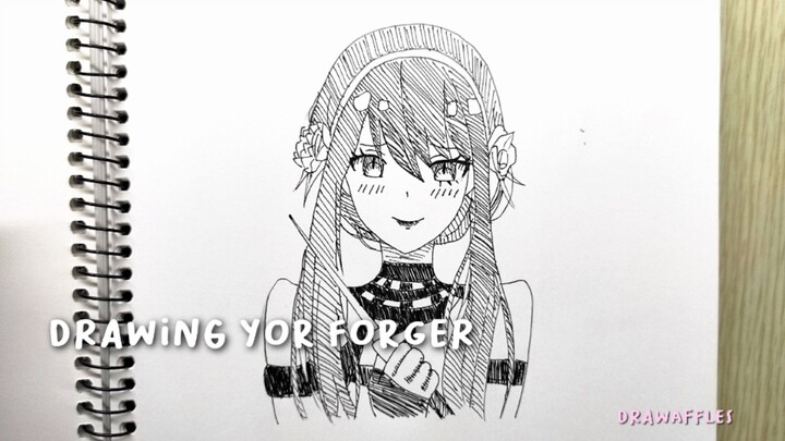 Drawing Yor Forger