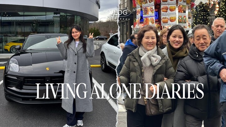 Living Alone Diaries | Buying my first car, parents in NYC for the holiday, mukbang, life updates