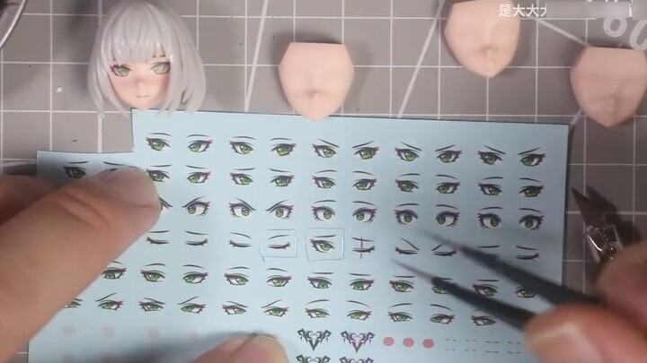 [Tips and tricks] How to apply the eye stickers of the mecha girl well - taking the nuclear matrix C