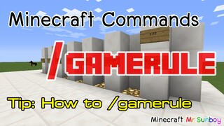 Minecraft Commands [Thai]: วิธีใช้คำสั่ง /gamerule [1.4.2 - 1.8.1]