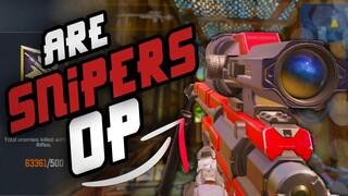 ARE "SNIPERS" TOO STRONG SNIPING in CALL OF DUTY MOBILE