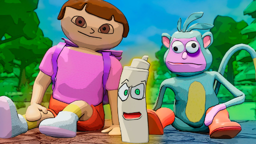 Даша и Животное 3D пародия