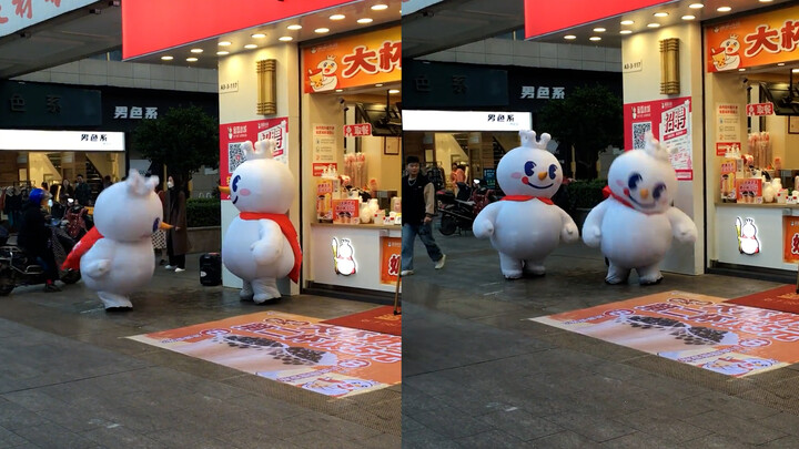 Two Snow King street dance battles! They’ve totally nailed the Snow King outfits—netizens say they’r