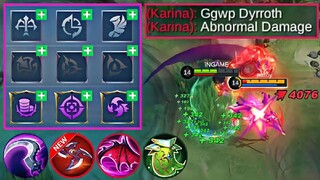 TOP GLOBAL DYRROTH!! NEW BEST BROKEN DAMAGE & LIFESTEAL 100% OVERPOWERED IN SOLO HIGH RANKED GAME!