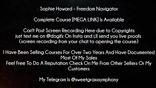 Sophie Howard Course Freedom Navigator download