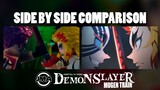 LEGO Rengoku vs Akaza SIDE BY SIDE COMPARISON - Demon Slayer Brickfilm / Stop Motion / JM ANIMATION