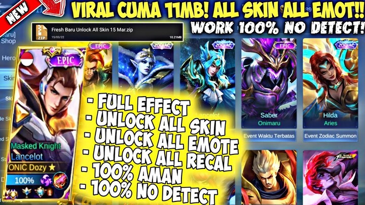 🔥 RILIS CUMA ( 11MB ) ! KEBUKA SEMUA SKIN + SEMUA EMOT + SEMUA RECAL NO DETECT 100% !