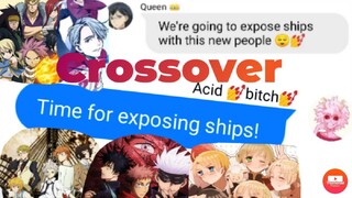 Big crossover (bnha x Haikyuu x aph x Jujutsu Kaisen x bsd x y!oi x ft) x exposing ships (part one)