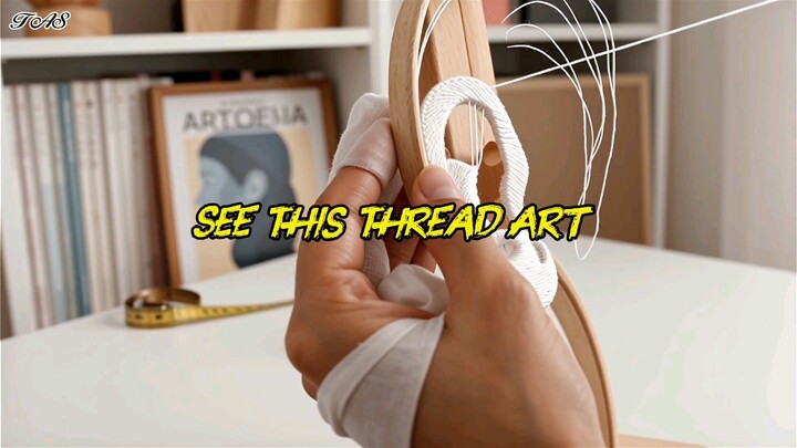 Ear Drawing with Thread Art | Amazing String Art Process