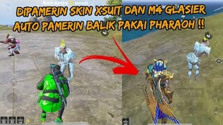 DIPAMERIN SKIN XSUIT AVALANCHE DAN M4 GLASIER , AUTO PAMERIN BALIK PAKAI SKIN PHARAOH - PUBG MOBILE