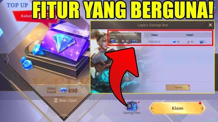 CARA PAKAI FITUR SAVINGS BOX WEEKLY DIAMOND PASS MOBILE LEGENDS | GA PERLU TAKUT LAGI LUPA KLAIM!