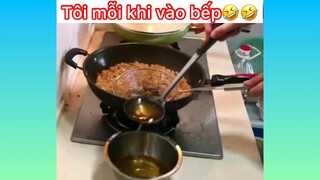 Bếp thành bãi chiến trường