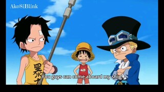 Luffy, Ace, & Sabo Exhange of Sake Cups [ One Piece ]