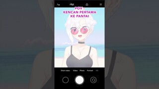 POV kencan pertama di pantai #shorts #vtuber