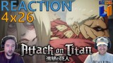 RETURN OF THE FEMALE TITAN | Attack On Titan 4x26 "Traitor" | REACTION
