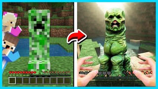 MIPAN & ZUZUZU Minecraft Nya Berubah Jadi Nyata Setiap Tidur! MIRIP BANGET SAMA DUNIA NYATA!