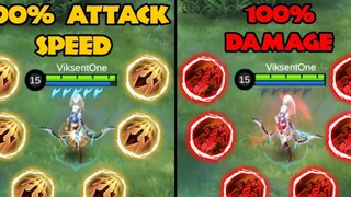 100% Attack speed vs 100% Damage #MobileLegendsBangBang #MLBB ##MobileLegends