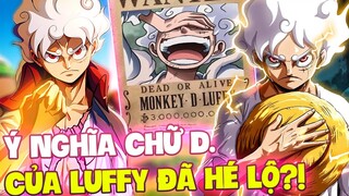 Ý NGHĨA CHỮ D. CỦA LUFFY ĐÃ ĐƯỢC HÉ LỘ?! | TÁC GIẢ TIẾT LỘ SỰ THẬT VỀ CHỮ D. TRONG TÊN?!