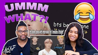 BTS being done with interviews for 8 minutes straight| REACTION