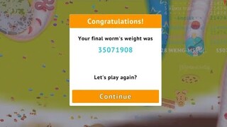 Wormate.io Moments that Makes Me Go Water My Plants While Raining | Epic/Amazing Handcam Gameplay