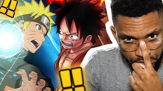 Je RÉAGIS au COMBAT NARUTO vs LUFFY (c'est nimp mdr)