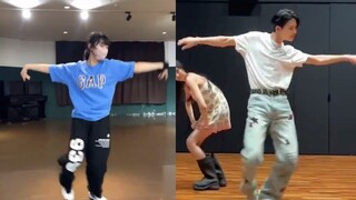【Nishimura Tsuyoshi】Dancing Hype Boy with his sister on screen - NewJeans