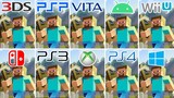 Minecraft (2011) 3DS vs PSP vs PS Vita vs Android vs Wii U vs Switch vs PS3 vs XBOX 360 vs PS4 vs PC