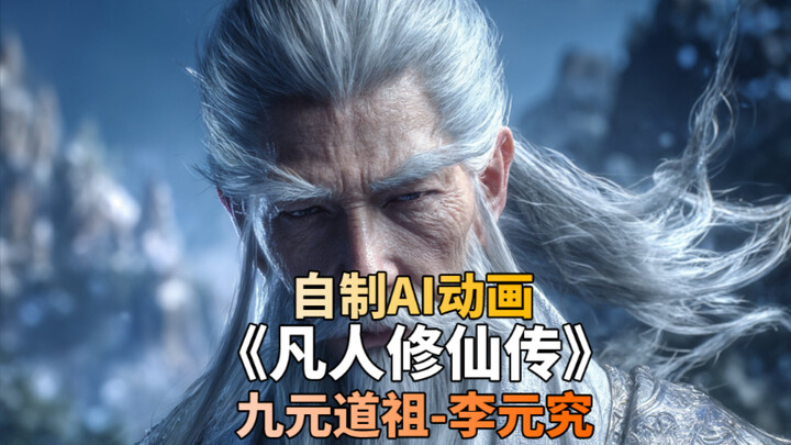 อนิเมชั่น AI ที่ทำขึ้นเอง เรื่องราวการฝึกตนของสามัญชน หลี่หยวนจิว จิ่วหยวนเต้าจู่